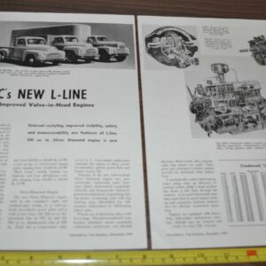 1949 International New L-Line Truck Article Driver Cooperation Budd Wheel Dualoy