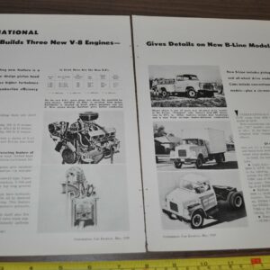 1959 International New V8 B-Line Truck Article Trailer Bendix Champion Echlin