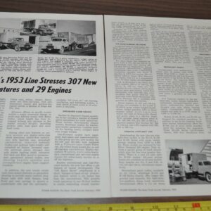 1953 International New Line Truck Article Standard Forge Axle