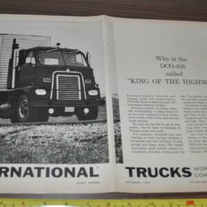 1962 International DCO-405 Trucks Ad Dana Spicer Southco Lion