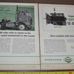 1966 International Truck Ad Spicer 12 Leaseway Transportation Bendix Eberhard