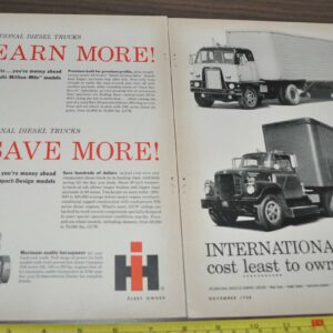 1958 International DCO-405 Truck Ad York-Hoover 5696 Crane