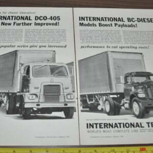 1960 International DCO-405 BC-Diesel Truck Ad Goodrich Tires Paul Walls Trucking