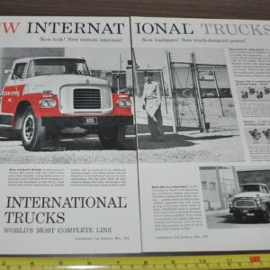 1959 International V-8 Truck Ad Goodrich Ford Thunderbird Chevrolet Corvette