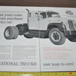 1958 International AC-225-D Truck Ad White Tractor Lincoln Super Service Motor