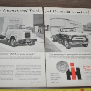 1957 International Truck Ad BCA Federal Mogul Auto Transport Bonnin Axle