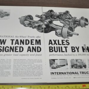 1960 International Tandem Axles Truck Ad Lee Tires