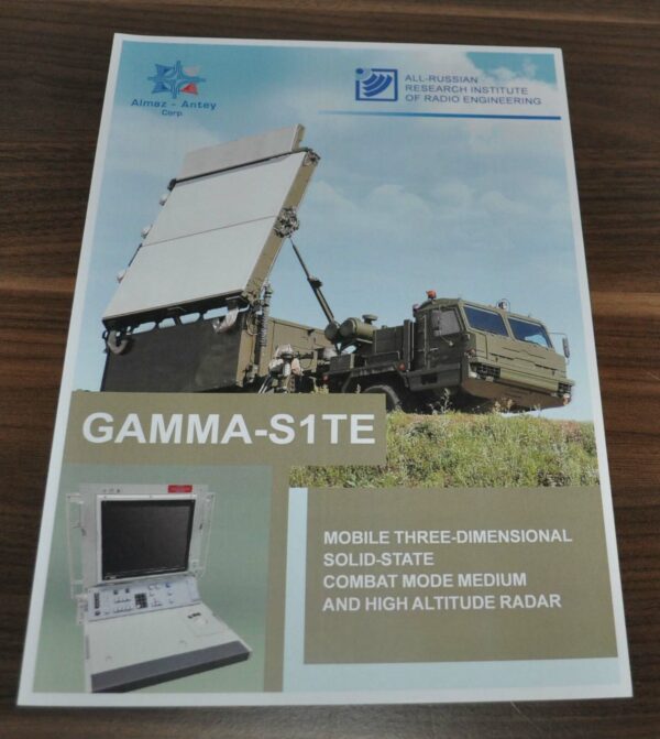 NNIIRT Gamma-S1TE Mobile Radar BAZ Truck Military Army Russian Brochure ...