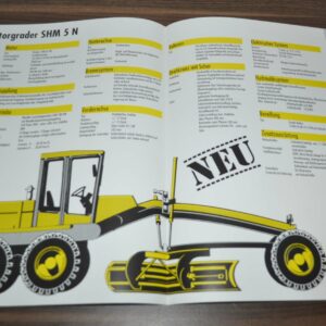 HBM Motor Grader SHM 5N Brochure Prospekt