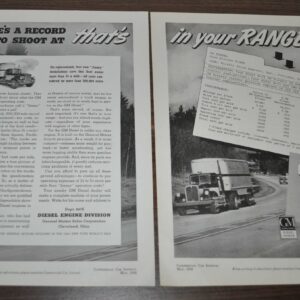 1940 Kenworth Truck Ad Pacific Express GM Diesel Jimmy Curran Anthony Dump Baker