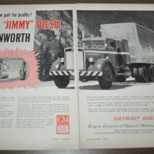 1958 Kenworth Truck Ad GM Jimmy Diesel Fruehauf Weaver Jack Evans Product