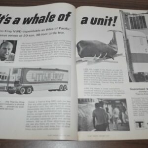 1970 Kenworth Truck Ad Thermo King Little Irvy Tote Systems Tenna Guesstimates
