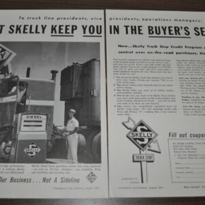 1964 White Freightliner Truck Ad Skelly Stop Bendix Clean