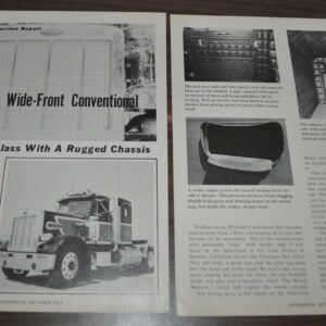 1977 Peterbilt Conventional 359 Truck Ad Article Overdrive Magazine