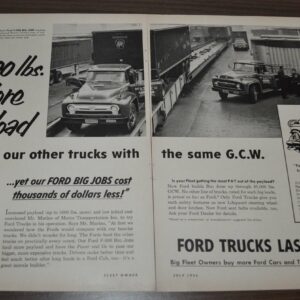 1956 Ford F-900 Truck Ad Matco Transportation Motorola Do-Ray Lamp