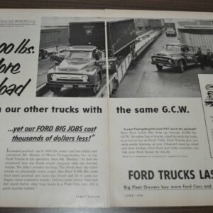 1956 Ford F-900 Truck Ad Matco Transportation Fork Lift Yale Mobilift Hyster