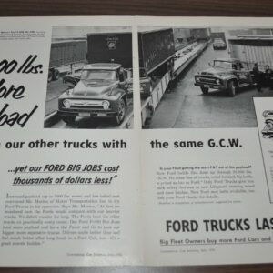 1956 Ford F-900 Truck Ad Matco Transportation Kelly Tires