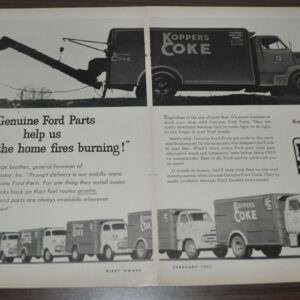 1957 Ford Truck Ad Genuine Parts FoMoCo Koppers Coke Kenworth Merchants