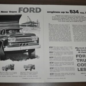 1958 Ford Truck Ad Range Meyercord Decal Permatex