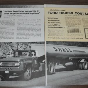 1959 Ford Truck Ad F-1000 Harriman Oil Company Standard Motor Oil