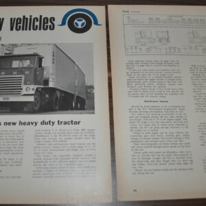 1966 Ford Truck Ad Article W Series Road Test