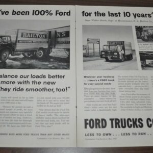 1958 Ford C Series Truck Ad Railton Permatex