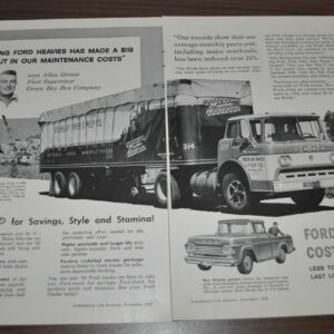 1958 Ford C-1000 Series Truck Ad Green Bay Paper