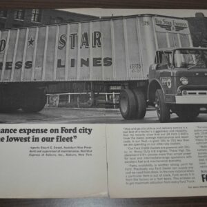 1965 Ford C Series Truck Ad Red Star Express Bostrom Suspension