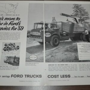 1958 Ford C Series Truck Ad Fairlawn Crane Estes Express Lines