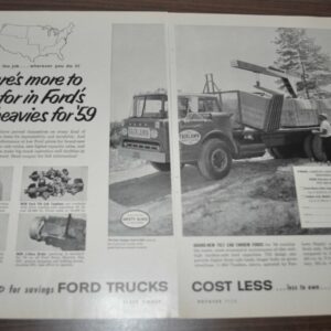 1958 Ford C Series Truck Ad Fairlawn Crane Estes Express Lines Archer Bearing