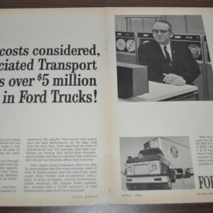 1966 Ford Truck Ad Associated Transport Johns-Manville Brake Blocks