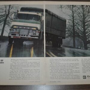1968 Ford H Series Truck Ad Caterpillar Engine Mobil Associates Discount