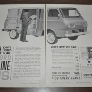 1961 Ford Econoline Van Truck Ad Tirex Tire Chemical Express EIS 500 Brake Fluid