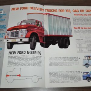 1963 Ford Model Range Truck Ad Magazine Brochure