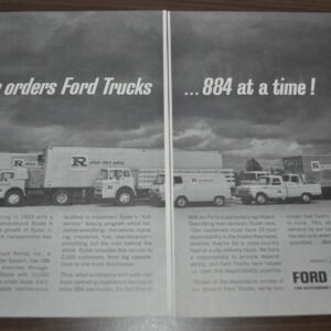 1964 Ford Truck Ad Ryder Fleet Good Year Tire