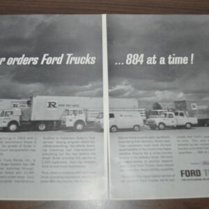 1964 Ford Truck Ad Ryder Fleet Weatherhead