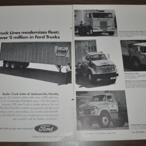 1967 Ford Trucks Ad Ryder Lines