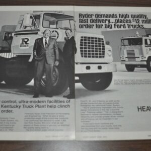 1970 Ford Trucks Ad Ryder Lines