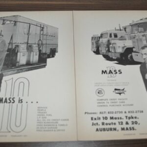 1971 Mass 10 Stop Truck Ad Dunlop Tires