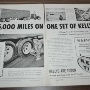1946 Western Lines Kelly Tires Sterling Cummins Diesel Truck Ad