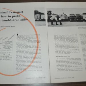 1960 Terminal Transport Truck Ad Article GMC Cooper-Jarrett Firestone