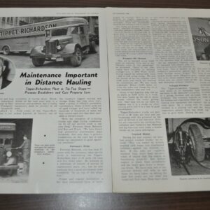 1945 Tippet-Richardson Fleet Toronto Canada Ford V8 Truck Ad White Edison Spark