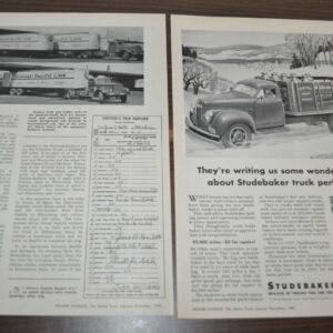 1947 Spokane Pacific Line Sterling Truck Ad Studebaker Timken Axles Article