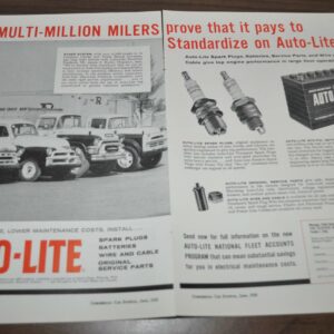 1958 Ryder Rental Auto-Lite Fleet Wagner-Sangamo Tachographs Truck Ad