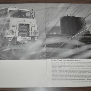 1964 Ryder Tank Line Rental International Cummins Truck Ad