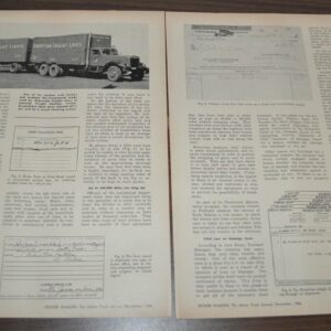 1946 Robertson Freight Lines Sterling International Metro TWA Article Truck Ad