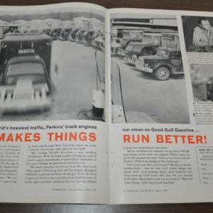 1959 Perkins Trucking Engine Gulf Oil Hastings Oil Filter Fawick Truck Ad