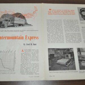 1947 PIE Pacific Intermountain Express Peterbilt Article Ford Truck Ad