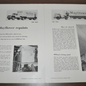 1960 Mayflower Transit Company Article Dodge Ford Truck Ad