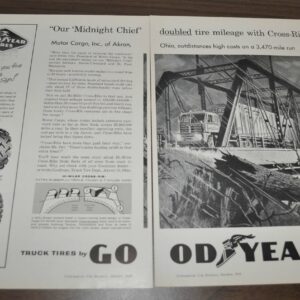 1959 Motor Cargo Goodyear Tire Climax Oakite Truck Ad